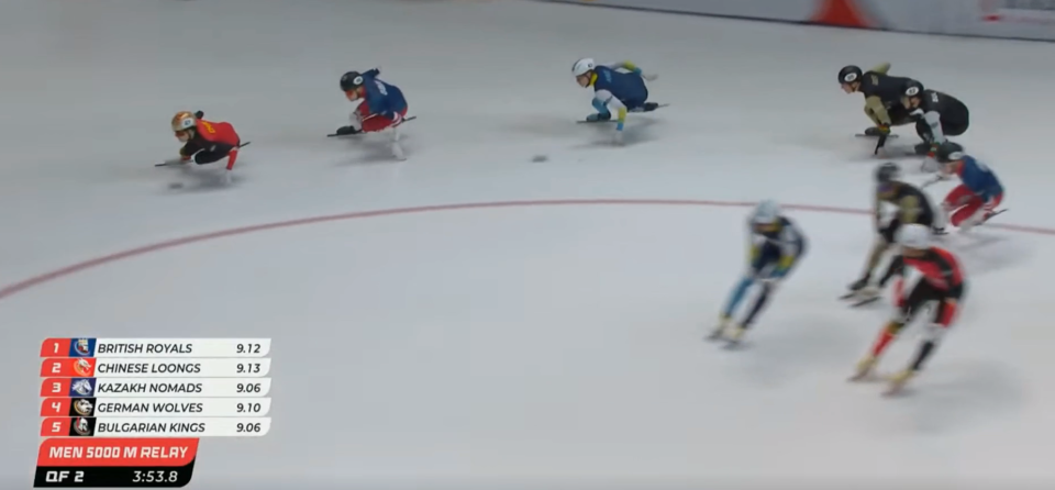 英国队身后, 比赛还剩